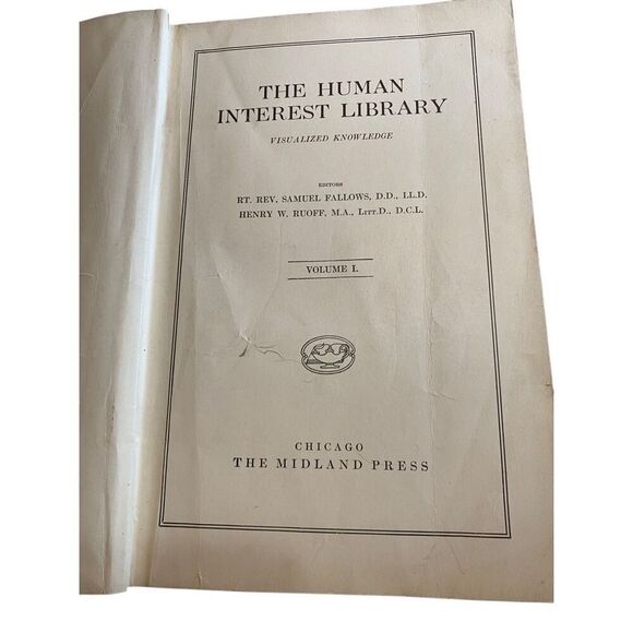 The Human Interest Library Volume 1 Hardcover Book Antique 1914 - Picture 6 of 16